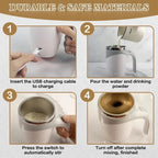 Tasse magnétique à mélangeur automatique