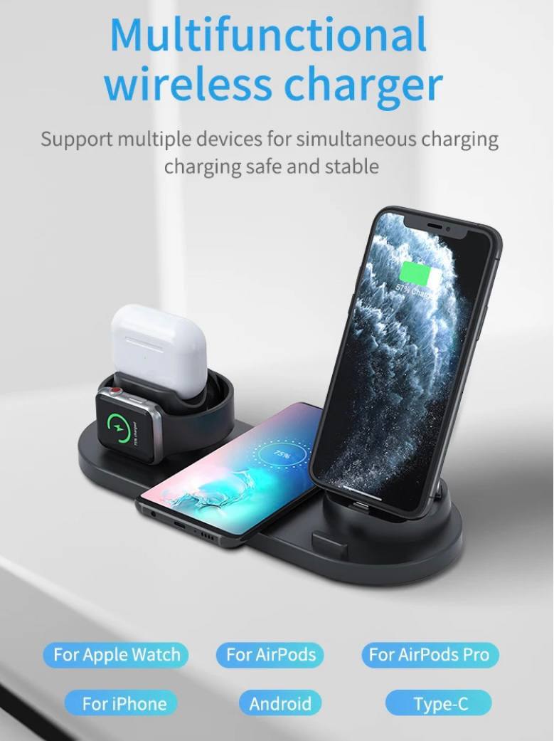 Chargeur multifonctions 6 en 1